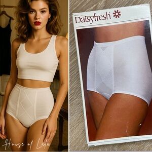 Women's Vintage Panties New In Box, High Waisted Shape Ware.